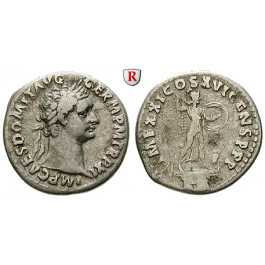 Römische Kaiserzeit, Domitianus, Denar 92, ss