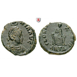 Römische Kaiserzeit, Eudoxia, Frau des Arcadius, Bronze 395-401, ss-vz