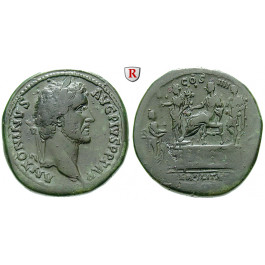 Römische Kaiserzeit, Antoninus Pius, Sesterz um 145, ss-vz/f.ss
