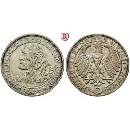 Weimarer Republik, 3 Reichsmark 1928, Dürer, D, vz-st, J. 332