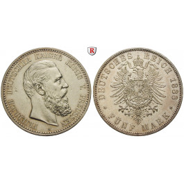 Deutsches Kaiserreich, Preussen, Friedrich III., 5 Mark 1888, A, ss-vz/vz, J. 99