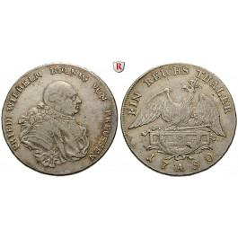 Brandenburg-Preussen, Königreich Preussen, Friedrich Wilhelm II., Reichstaler 1790, ss+