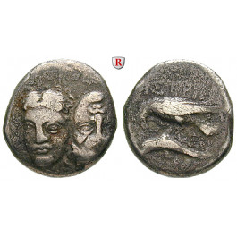 Thrakien-Donaugebiet, Istros, Drachme 4. Jh. v.Chr., ss