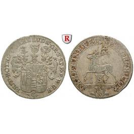 Stolberg, Stolberg-Stolberg und Stolberg-Roßla, Friedrich Botho und Karl Ludwig, 1/6 Taler 1764, ss+/ss-vz