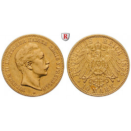 Deutsches Kaiserreich, Preussen, Wilhelm II., 10 Mark 1895, A, ss/ss-vz, J. 251