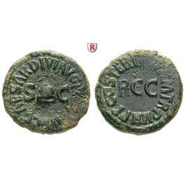 Römische Kaiserzeit, Caligula, Quadrans 40-41, ss+
