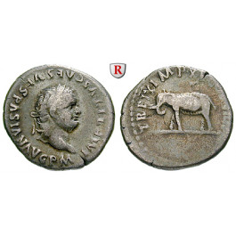 Römische Kaiserzeit, Titus, Denar 80, ss+
