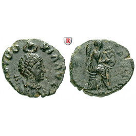 Römische Kaiserzeit, Eudoxia, Frau des Arcadius, Bronze 400-404, ss-vz