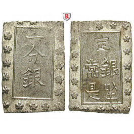 Japan, Tenpo, Bu (Ichi Bu Gin) o.J. (1837-1854), vz