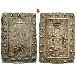 Japan, Tenpo, Bu (Ichi Bu Gin) o.J. (1837-1854), ss-vz