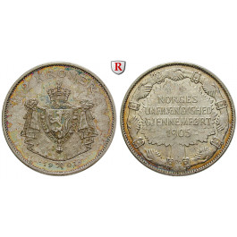 Norwegen, Haakon VII., 2 Kroner 1907, vz