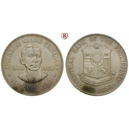 Philippinen, Republik, Peso 1964, 23,94 g fein, vz
