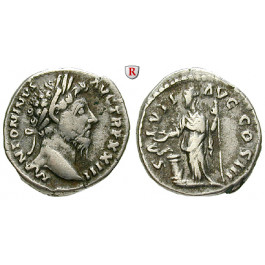 Römische Kaiserzeit, Marcus Aurelius, Denar 169, ss