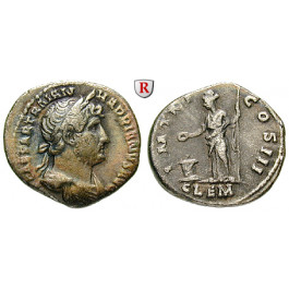 Römische Kaiserzeit, Hadrianus, Denar 121-123, ss+