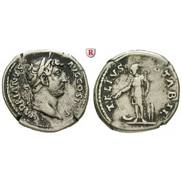 Römische Kaiserzeit, Hadrianus, Denar 134-138, ss