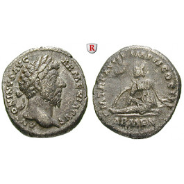 Römische Kaiserzeit, Marcus Aurelius, Denar 164, ss/f.ss
