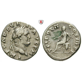 Römische Kaiserzeit, Vespasianus, Denar 70-72, ss+
