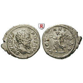 Römische Kaiserzeit, Septimius Severus, Denar 204, vz
