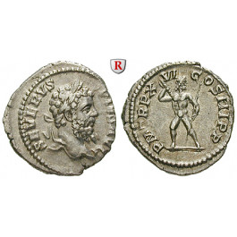 Römische Kaiserzeit, Septimius Severus, Denar 208, ss-vz/vz