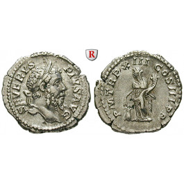 Römische Kaiserzeit, Septimius Severus, Denar 205, vz