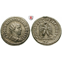 Römische Provinzialprägungen, Seleukis und Pieria, Antiocheia am Orontes, Philippus I., Tetradrachme 247, ss-vz/vz