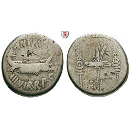 Römische Republik, Marcus Antonius, Denar 32-31 v.Chr., ss