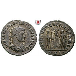 Römische Kaiserzeit, Diocletianus, Antoninian 293-295, ss-vz