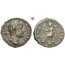 Römische Kaiserzeit, Hadrianus, Denar 125-128, ss+/ss