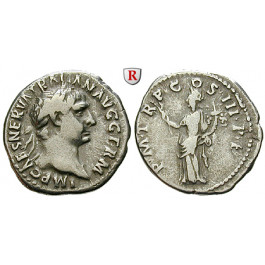 Römische Kaiserzeit, Traianus, Denar 100, ss