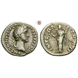 Römische Kaiserzeit, Antoninus Pius, Denar 143-144, ss+