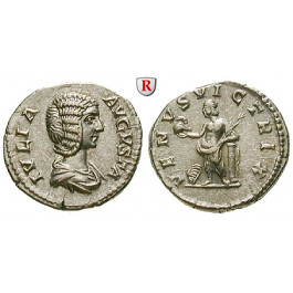 Römische Kaiserzeit, Julia Domna, Frau des Septimius Severus, Denar 193-217, vz-st/vz