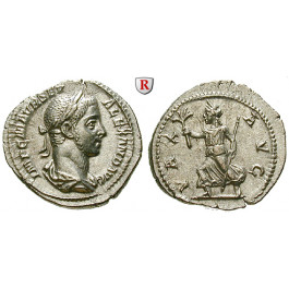 Römische Kaiserzeit, Severus Alexander, Denar 222-228, f.st
