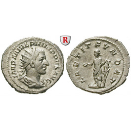 Römische Kaiserzeit, Philippus I., Antoninian 244-247, vz-st