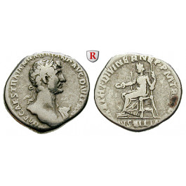 Römische Kaiserzeit, Hadrianus, Denar 117, ss