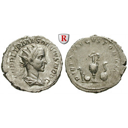 Römische Kaiserzeit, Herennius Etruscus, Caesar, Antoninian 250-251, vz+/ss-vz