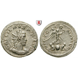 Römische Kaiserzeit, Gallienus, Antoninian 257-258, ss+