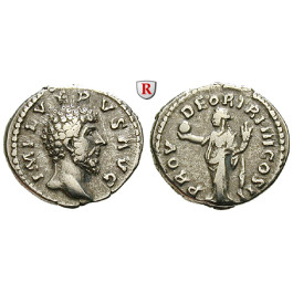 Römische Kaiserzeit, Lucius Verus, Denar 163, ss+