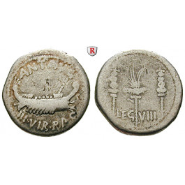 Römische Republik, Marcus Antonius, Denar 32-31 v.Chr., f.ss