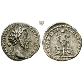 Römische Kaiserzeit, Marcus Aurelius, Denar 176, ss+