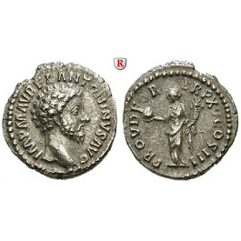 Römische Kaiserzeit, Marcus Aurelius, Denar 161, ss+
