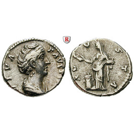 Römische Kaiserzeit, Faustina I., Frau des Antoninus Pius, Denar nach 141, ss+