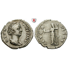 Römische Kaiserzeit, Faustina I., Frau des Antoninus Pius, Denar nach 141, ss+