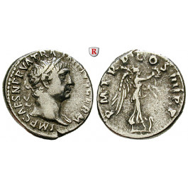 Römische Kaiserzeit, Traianus, Denar 102, ss