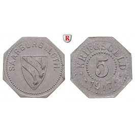 Städtenotgeld Deutschland, Elsaß-Lothringen, 5 Pfennig 1917, f.st
