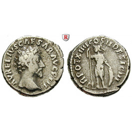 Römische Kaiserzeit, Marcus Aurelius, Caesar, Denar 159-160, ss