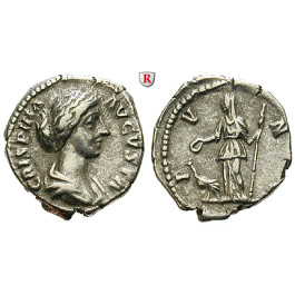Römische Kaiserzeit, Crispina, Frau des Commodus, Denar 178-182, ss-vz