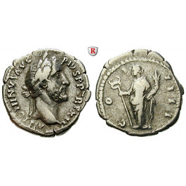 Römische Kaiserzeit, Antoninus Pius, Denar 165, ss+