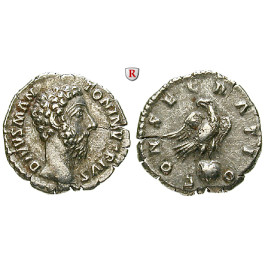 Römische Kaiserzeit, Marcus Aurelius, Denar 180, ss-vz
