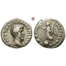 Römische Kaiserzeit, Lucius Verus, Denar 164, ss