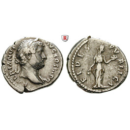 Römische Kaiserzeit, Hadrianus, Denar 136, ss+